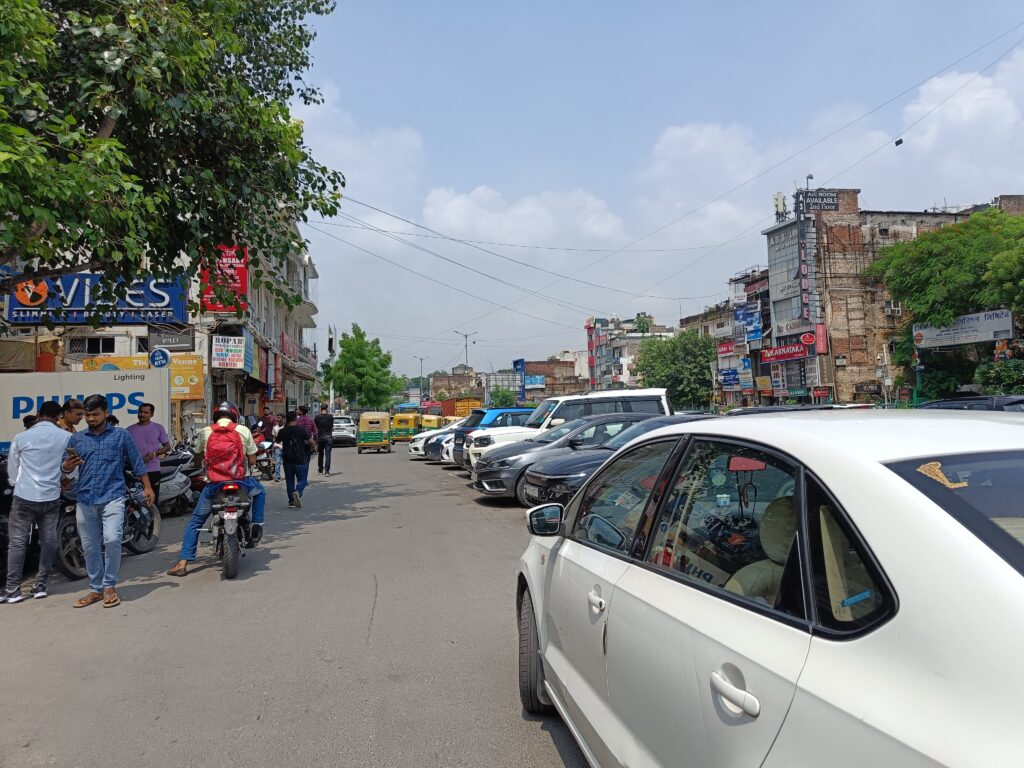 View of Yusuf Sarai Market, Delhi